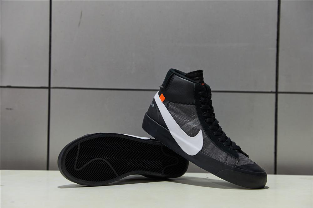 PK God OFF-WHITE x Nike Blazer Mid Black“GRIM REEPERS”retail materials ready